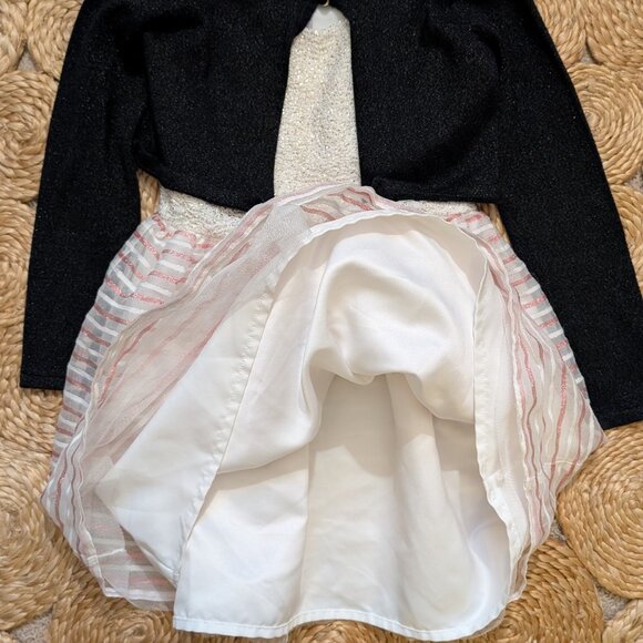 Children's Place Glitter and Striped dress - Picture 6 of 7